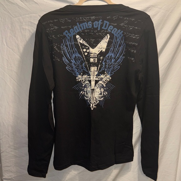 Black Label Tee with Pink Graphic - Picture 3 of 5